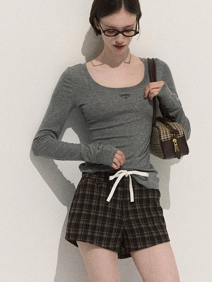 Wool Slim-Fit Long-Sleeve Base Knit T-Shirt