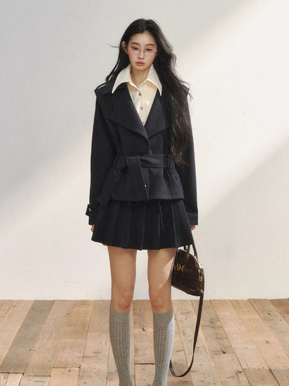 Vintage-Inspired Quilted Blazer &amp; Skirt Set