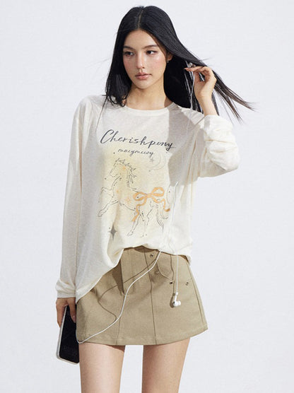Sun-Protective Lightweight Long Sleeve T-Shirt