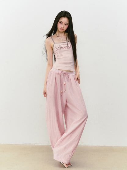 Color-Block Letter Print Camisole - CHINASQUAD