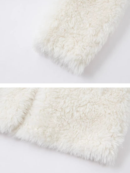 Plush Button-Up Fleece Jacket