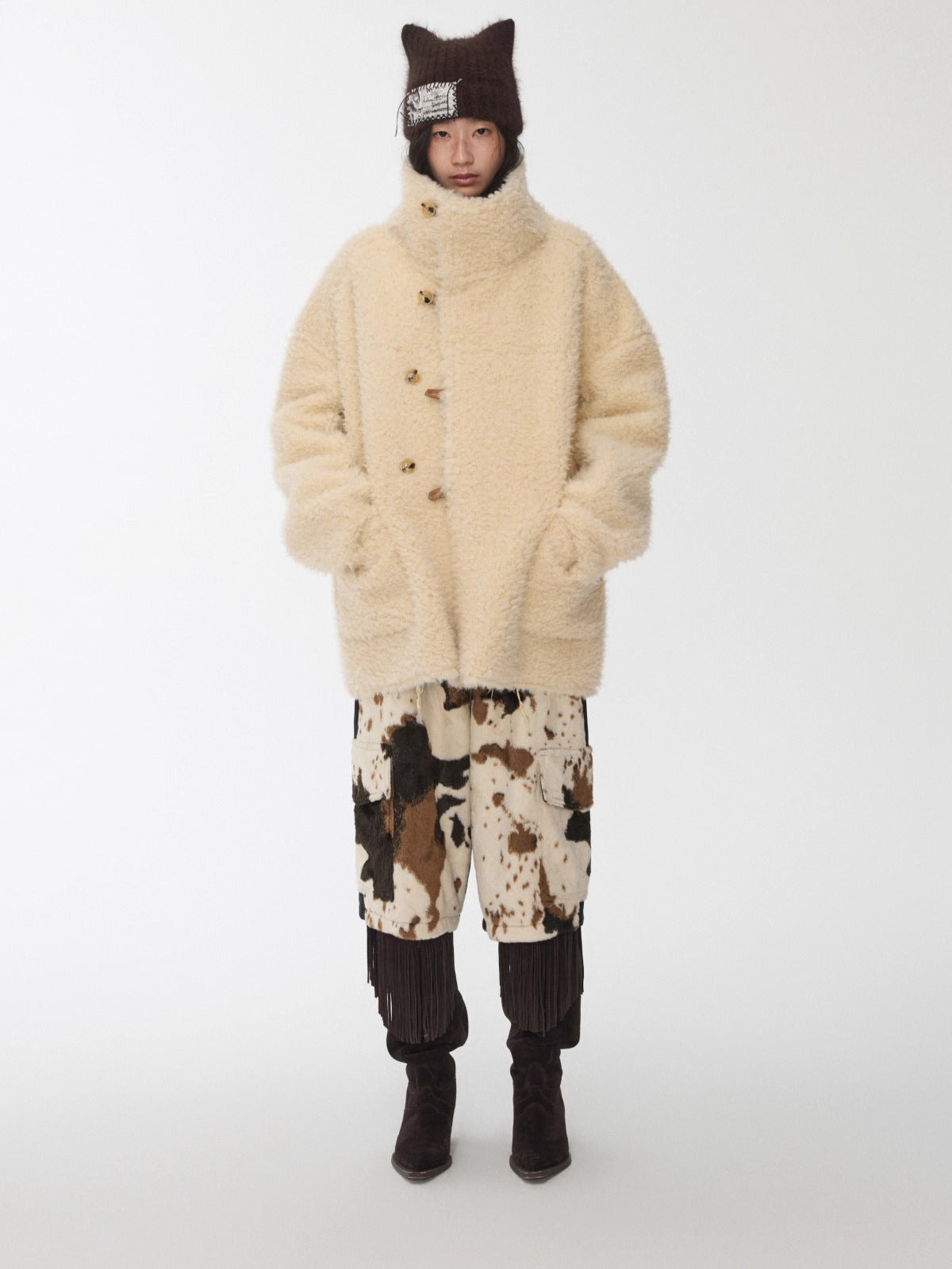 Patchwork Utility Culotte Shorts