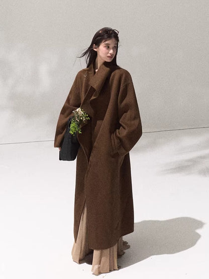 Tailored Pure Wool Long Coat