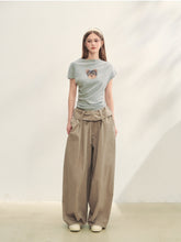 Ruffled Waist Casual Pants - CHINASQUAD