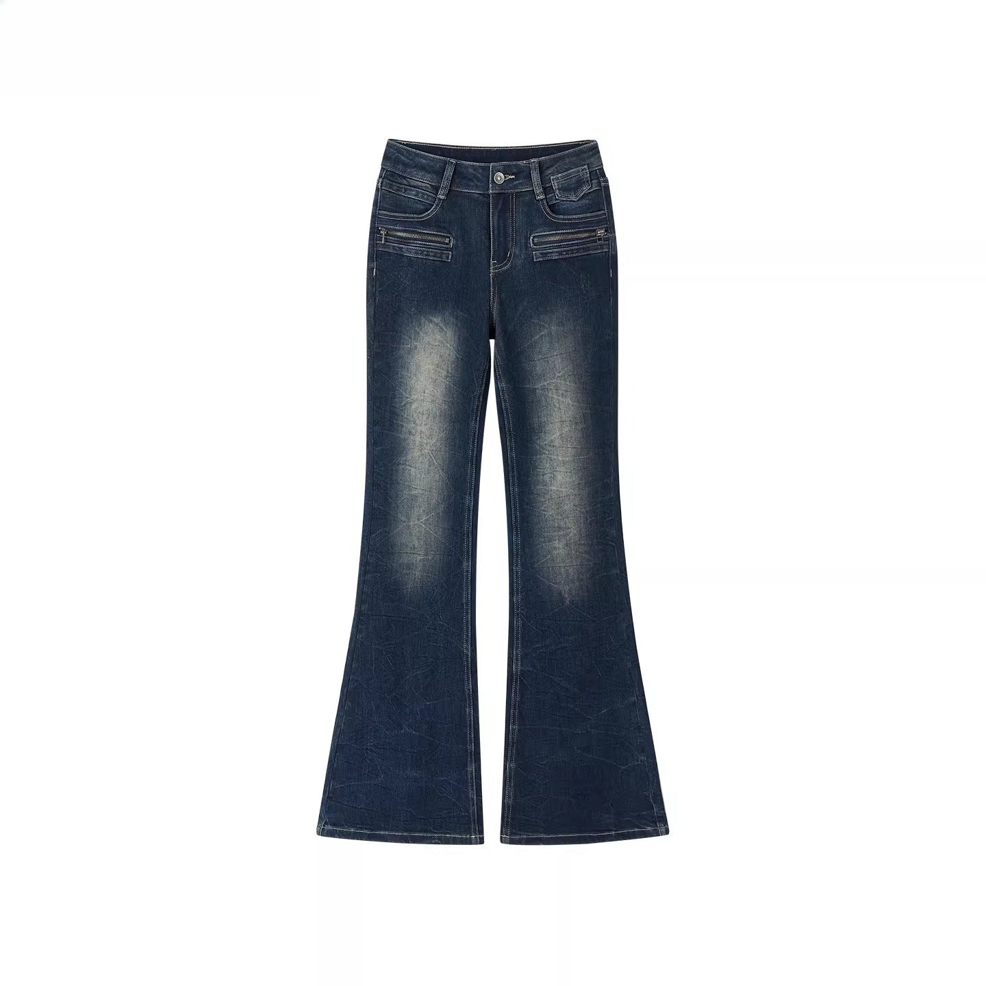 Vintage Slim-Fit Flared Denim Jeans