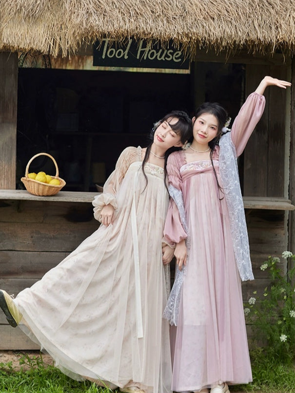 &quot;纱雾&quot; Han Element Maxi Dress