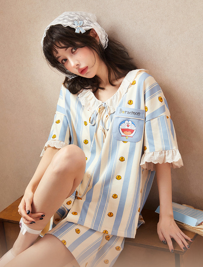 Doraemon Co-branded Pure Cotton Pajamas