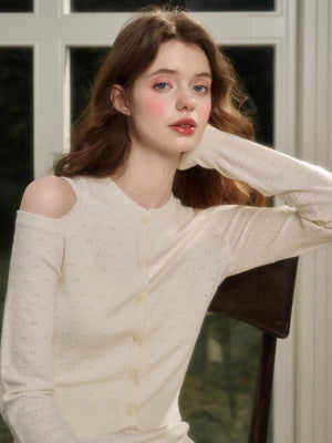 White Cardigan / S