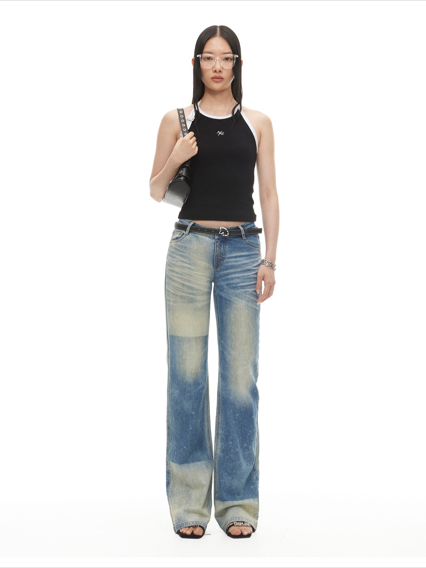 Montaigne Horseshoe Buckle Leather Belt