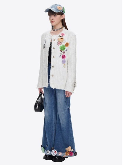 Vintage Badge Denim Baseball Cap