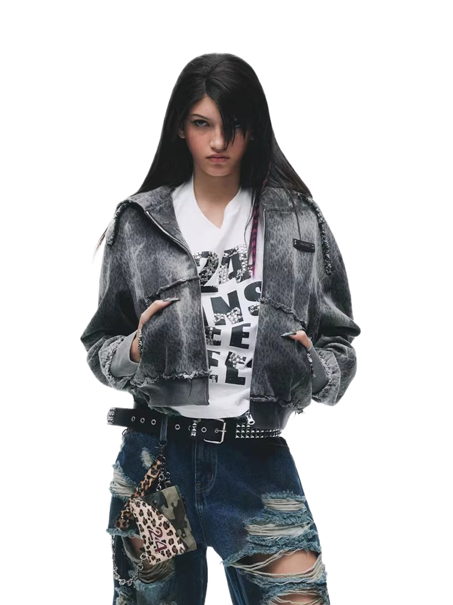 Tie-Dye Distressed Grunge Sweatshirt