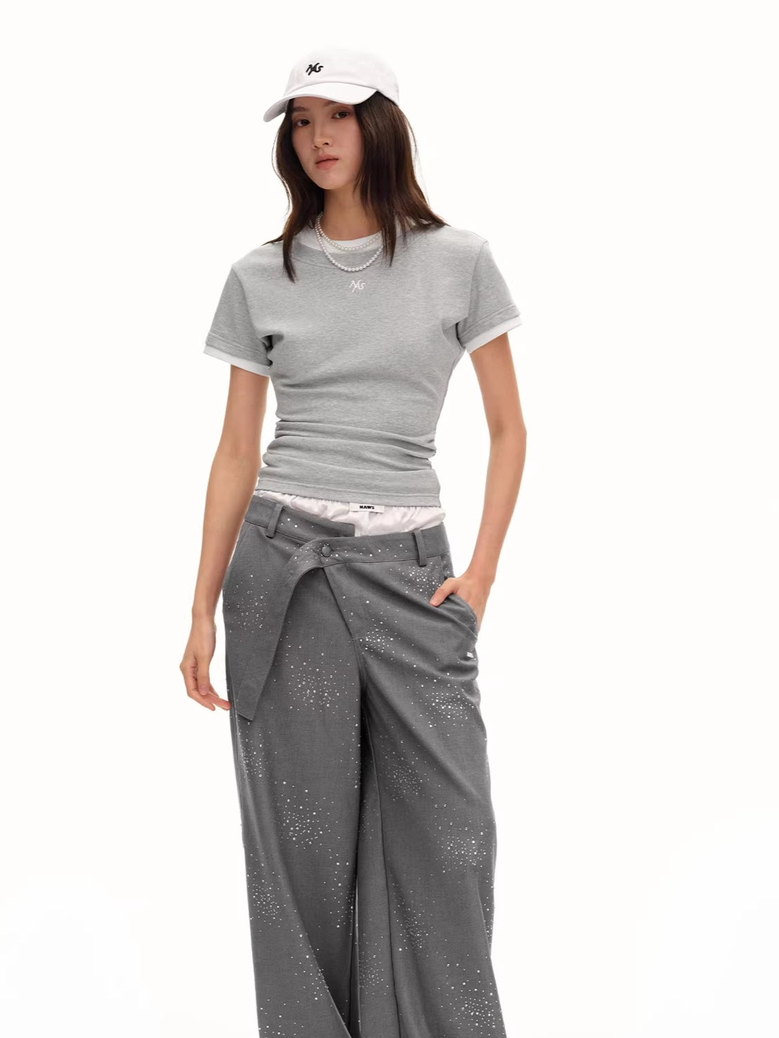 Classic Crest Layered Contrast Tee