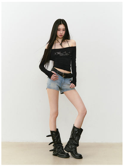One-shoulder Skin-friendly Top - CHINASQUAD