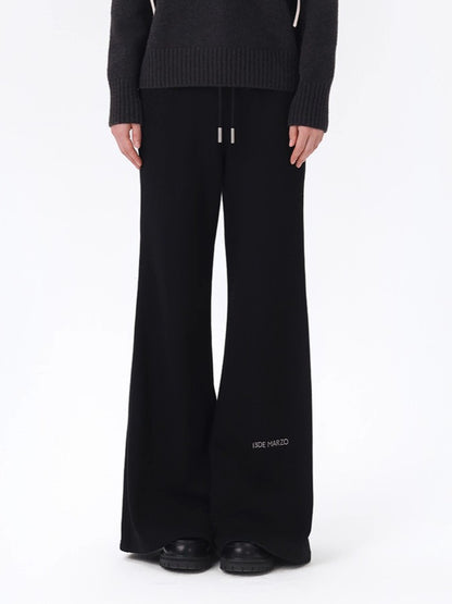 High-Waist Flared Sweatpants