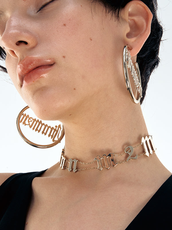 Punk Letter Earrings