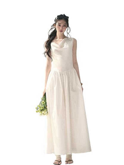 Moonlight Sonata Draped Maxi Dress