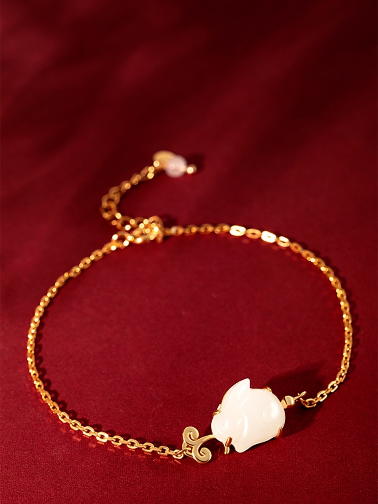 Hetian Jade Little Jade Rabbit Bracelet