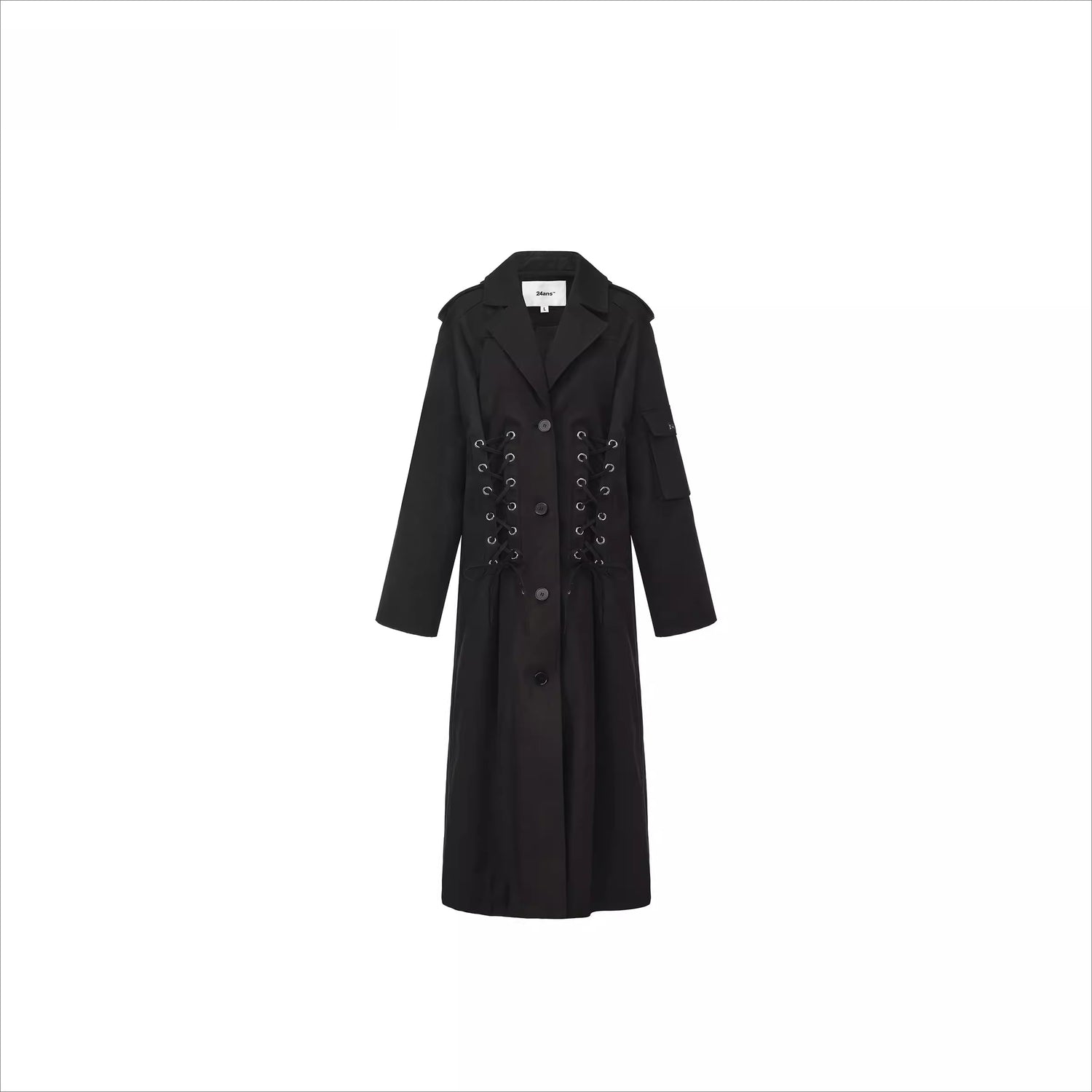 Oversized Drawstring Trench Coat