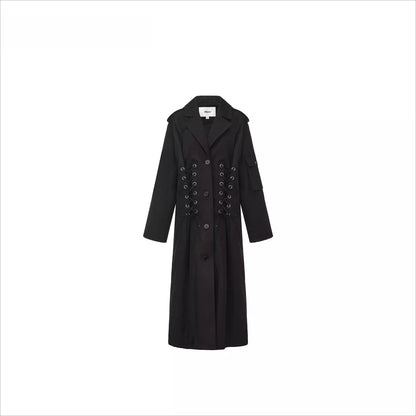 Oversized Drawstring Trench Coat