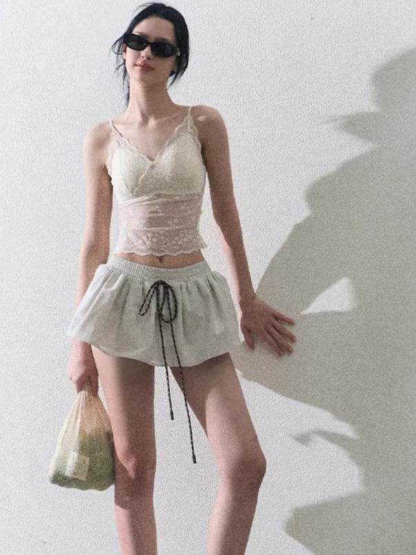 Lace Slim-Fit Camisole Base Layer