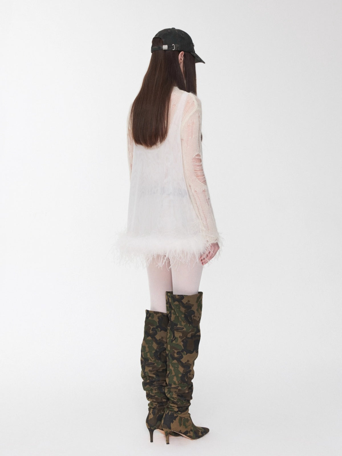 Trim Sheer Mesh Rhinestone Tank Top