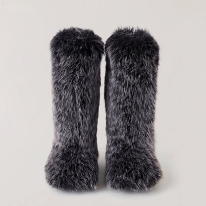 Desert Cross Shearling Hunter Boots