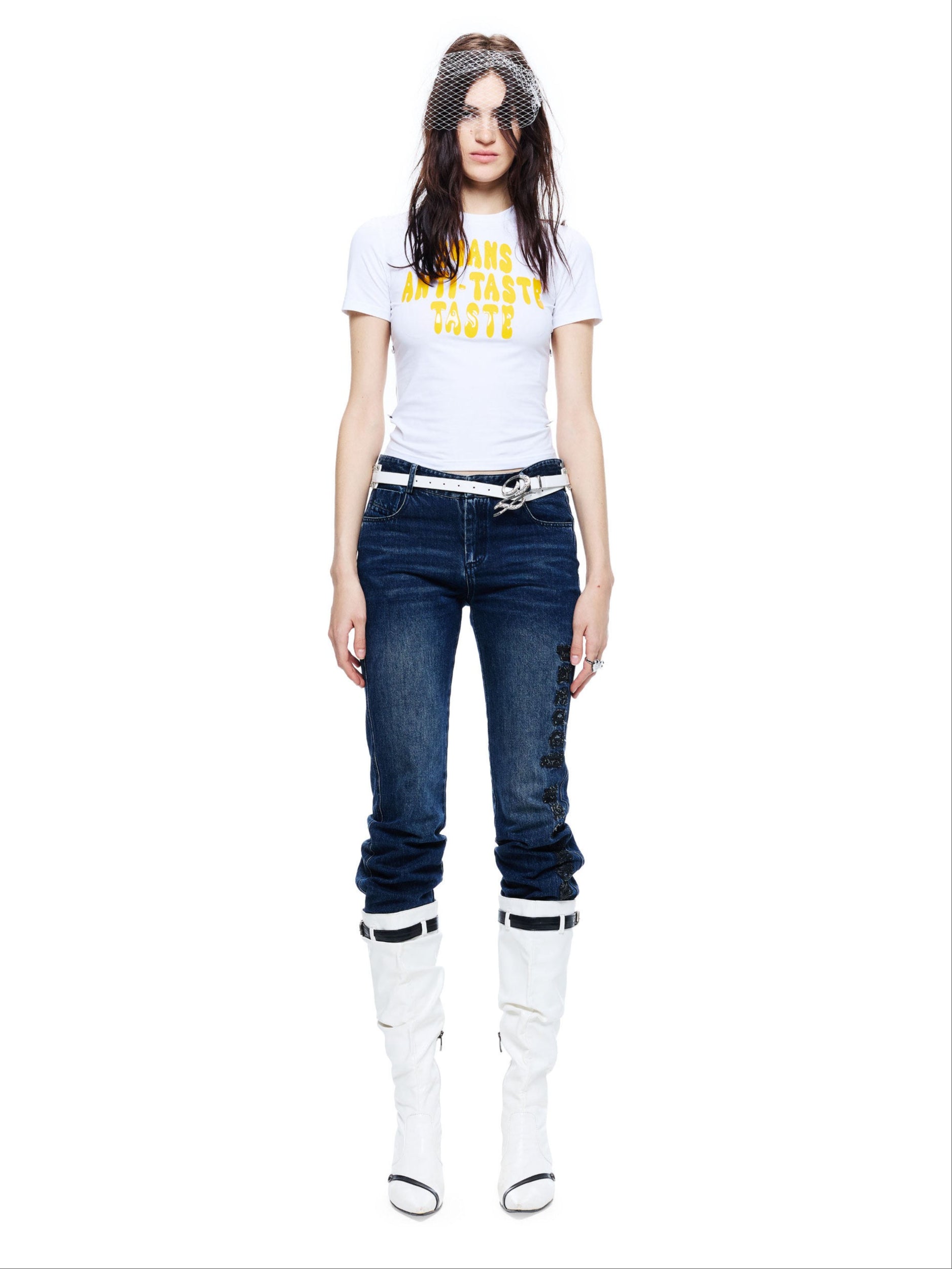 Graphic Waist-Adjustable Slim Fit T-Shirt