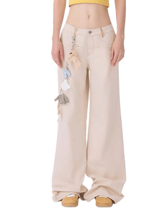 Unisex Structured Straight-Leg Trousers