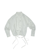 Retro Diagonal Cut Striped Bud Shirt - CHINASQUAD