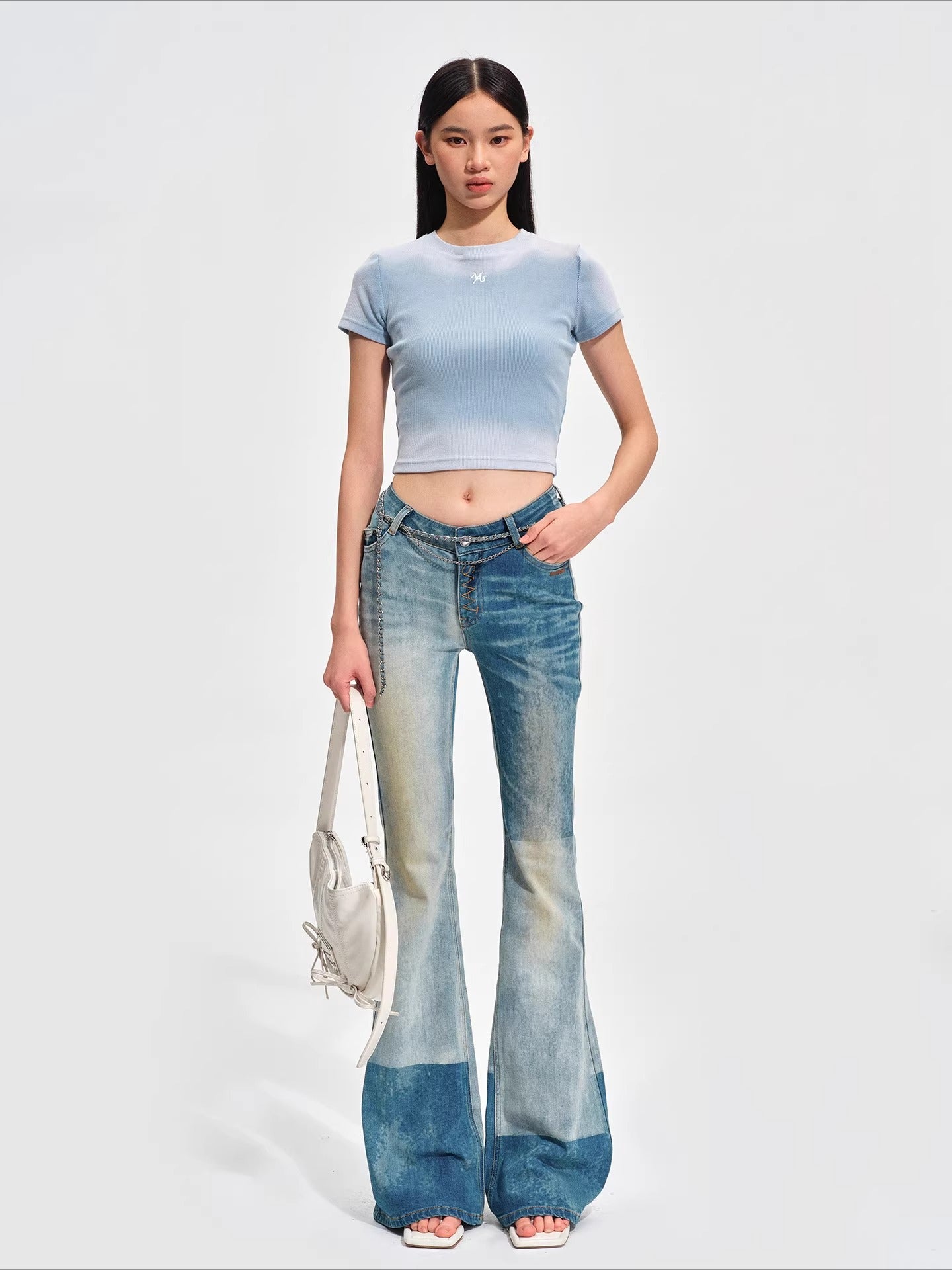 Equestrian Crest Fitted Crop T-Shirt