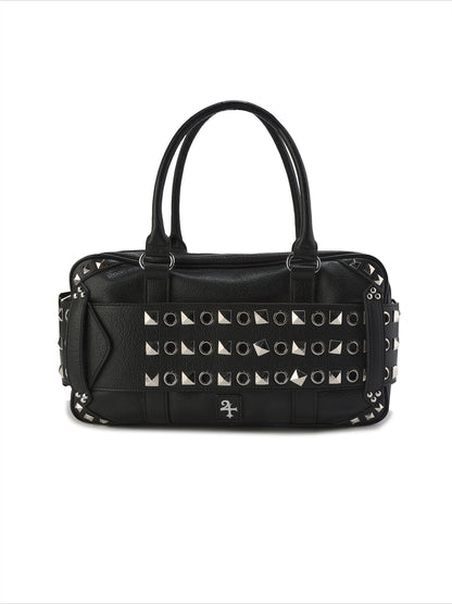 Punk Studded Embroidered Tote Bag