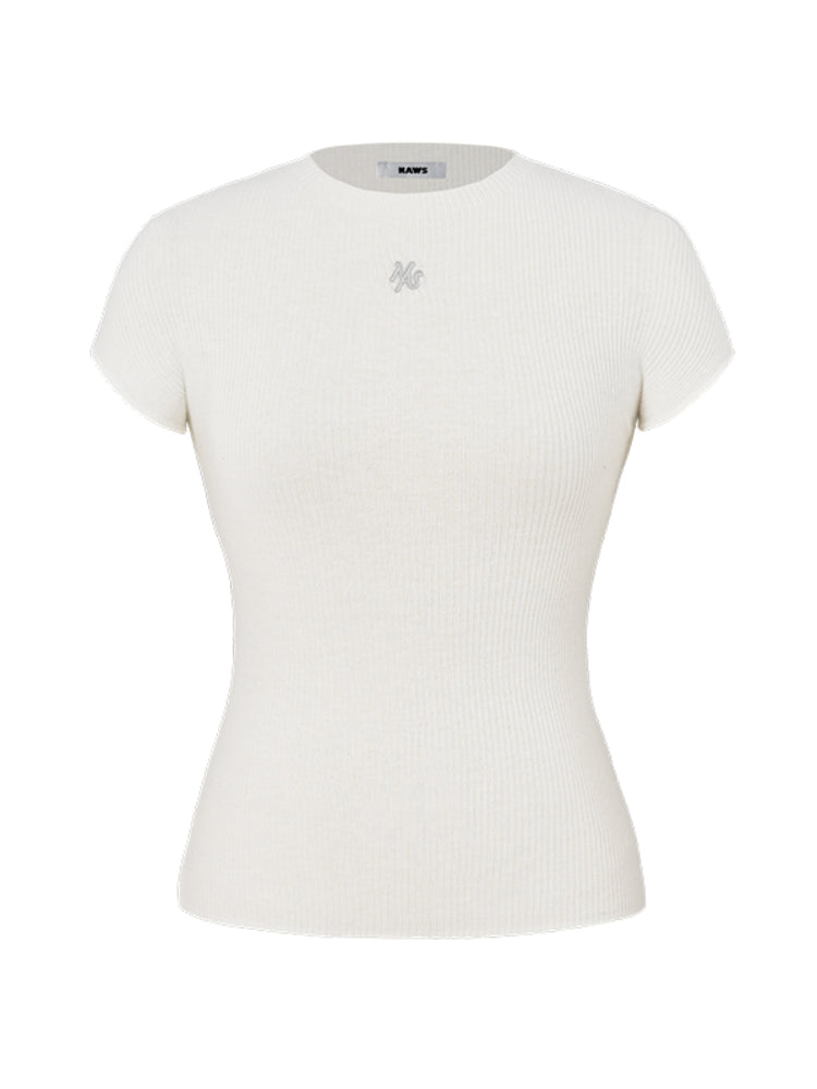 Versatile Knit T-shirt Top