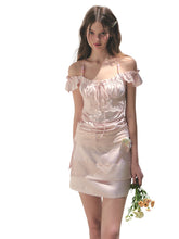 Pink Lace Flutter Sleeves Top - CHINASQUAD