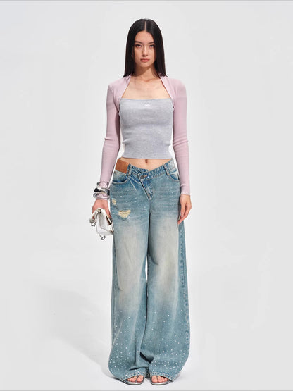 Slim-Fit Wool-Blend Knit Top