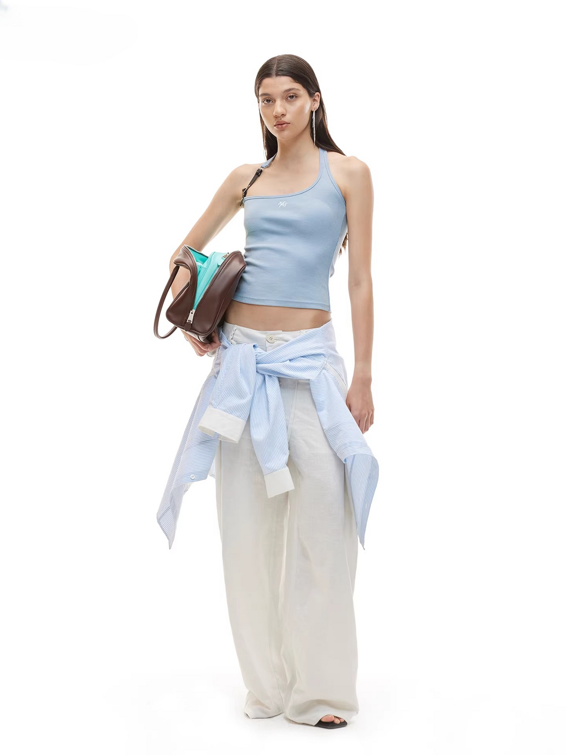 Equestrian Asymmetric Strap Fitted Tank