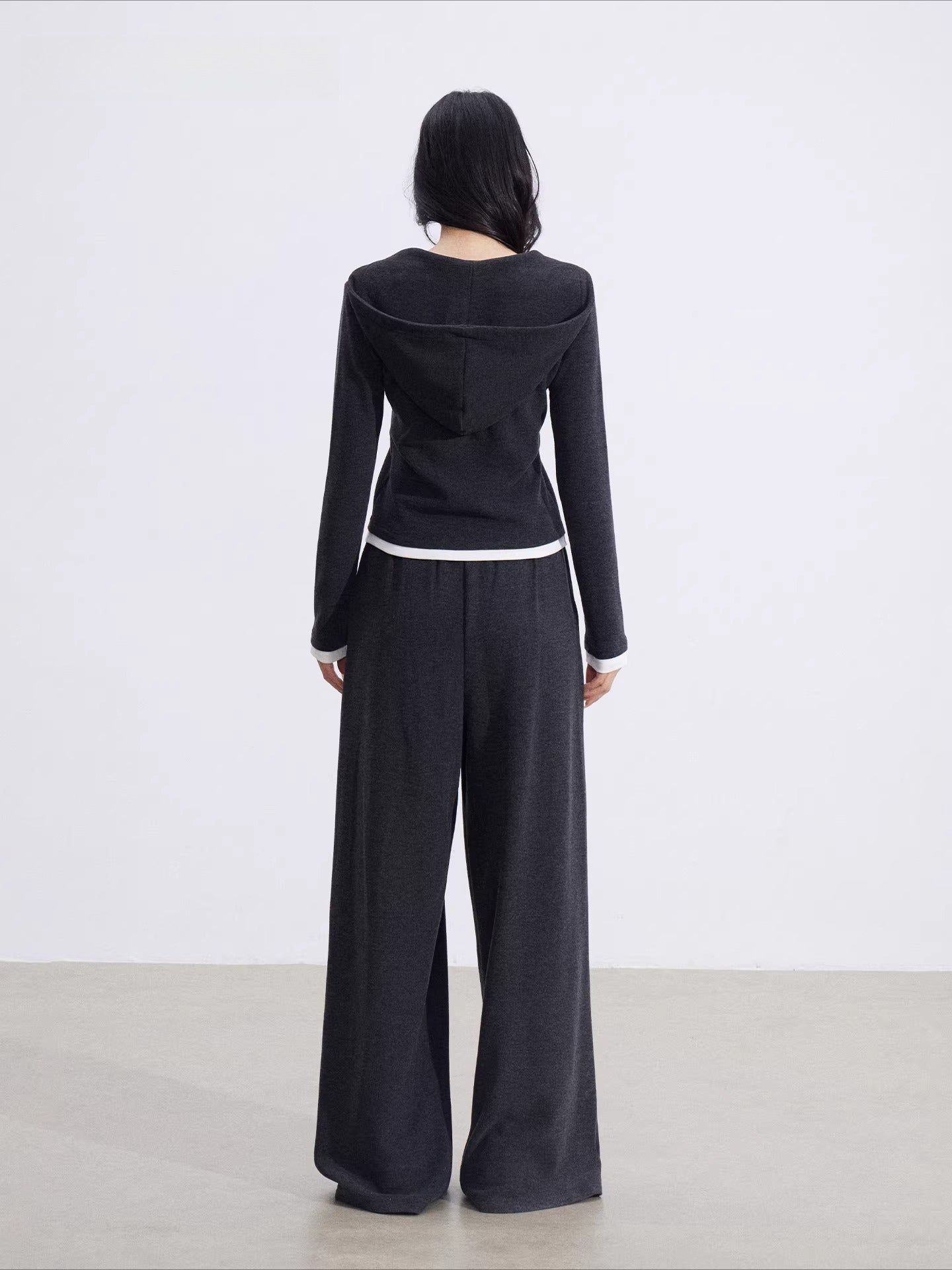 Layered Hooded Knit Set