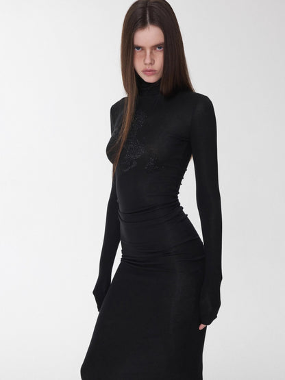 Crystal-Embellished Turtleneck