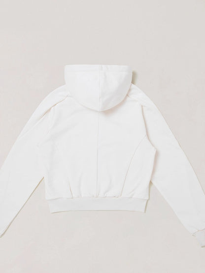 Wild Vintage Zip-up Cropped Hoodie