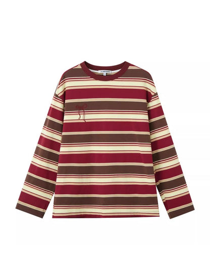 Red Striped Long-sleeve T-shirt