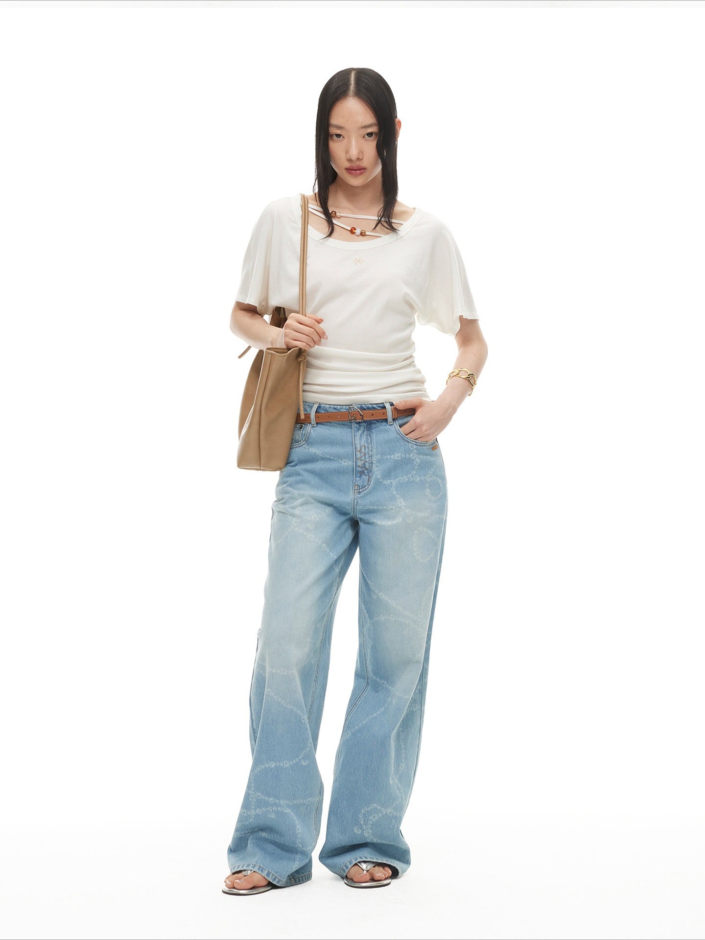 Asymmetric Hourglass Drape Tee