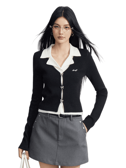 Preppy Soft Knit Polo Long Sleeve Base Layer