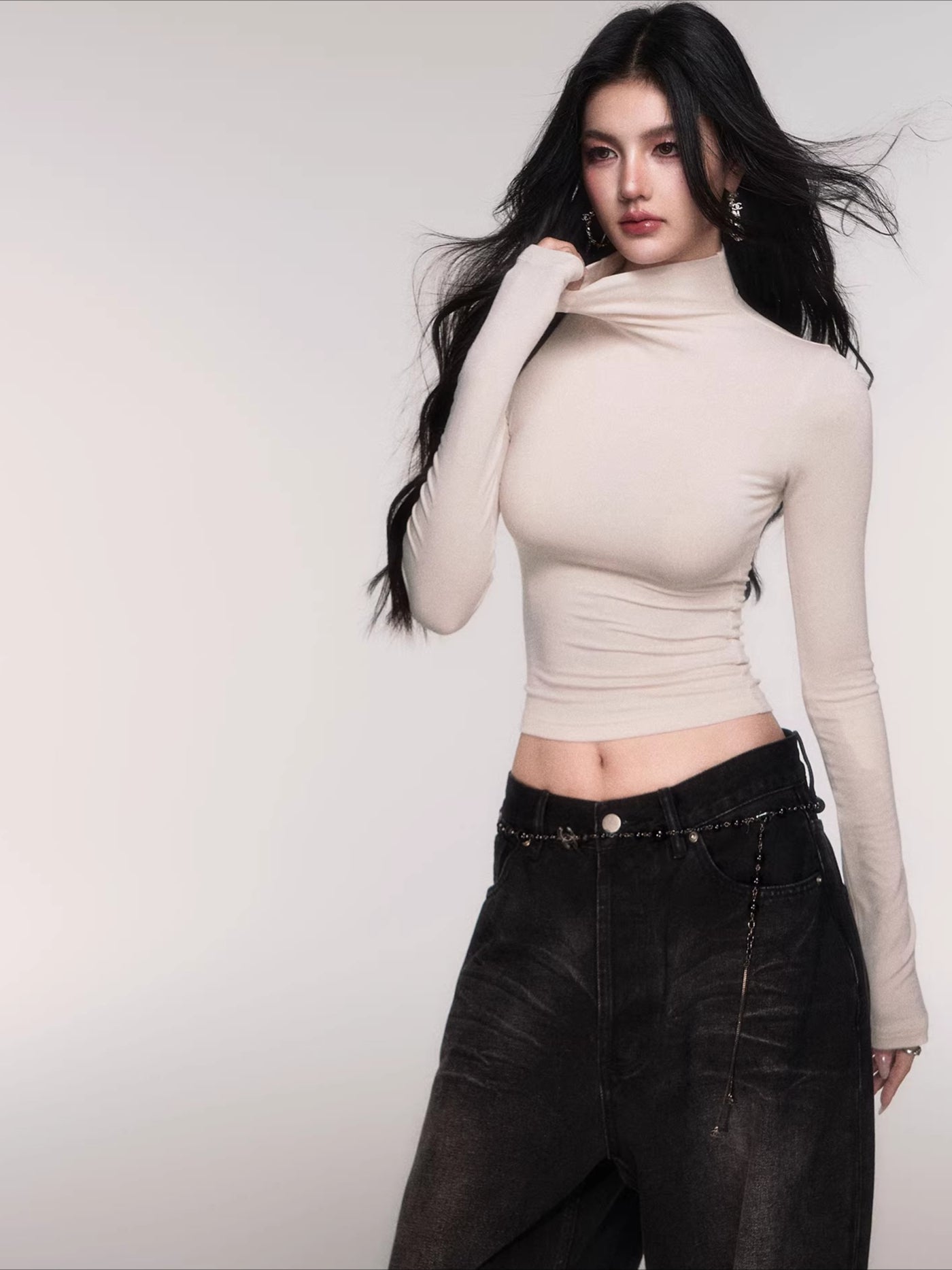 High-Stretch Mock-Neck Slim-Fit Base Layer