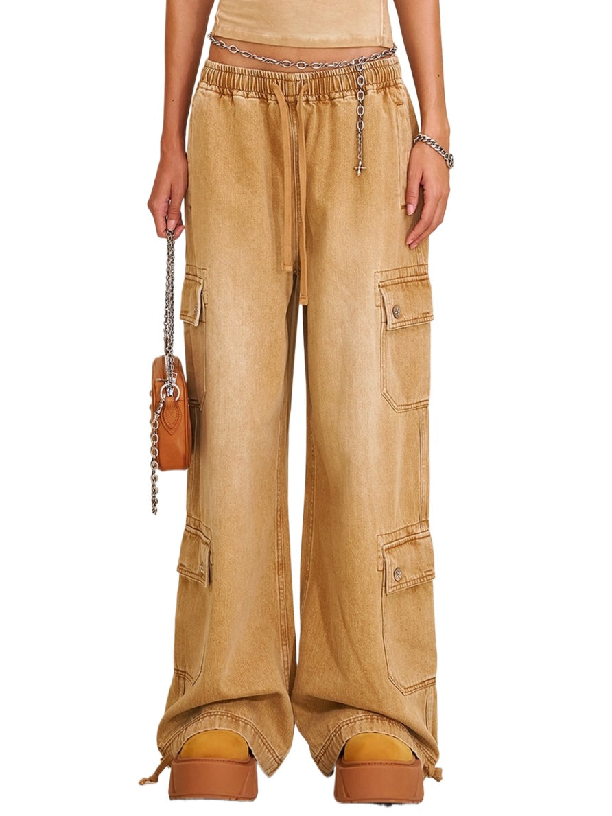 Compass Tower Denim Cargo Pants