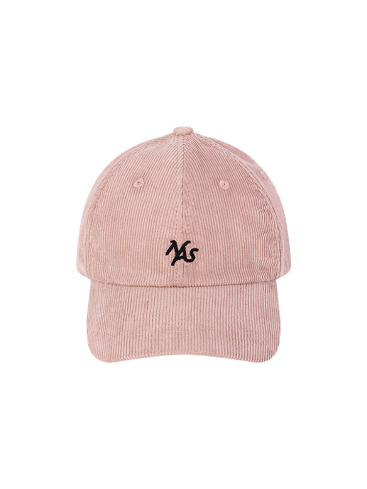 Super Pink Corduroy Wide-Brim Baseball Cap