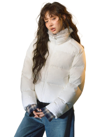 Faux Fur Collar Puffer Jacket