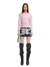 "Feria Series" Volcano Washed Denim Mini Skirt - CHINASQUAD