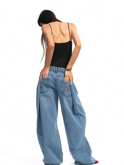 Washed Reversed - Pocket Jeans - CHINASQUAD
