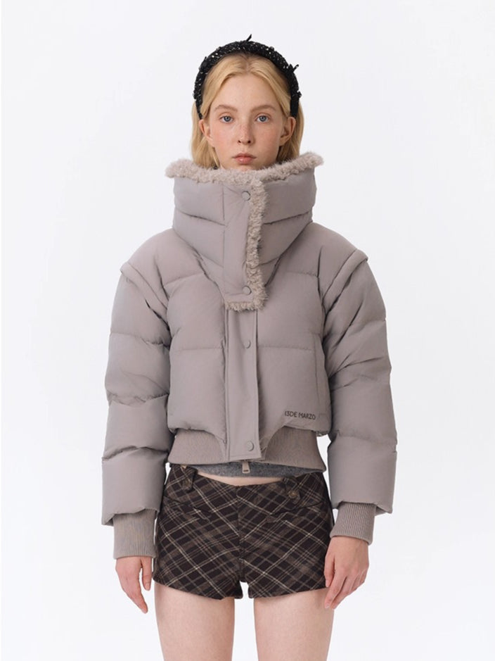 Detachable Short Puffer Jacket