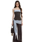 Contrast-Bandeau Tailored Two-Piece Set - CHINASQUAD