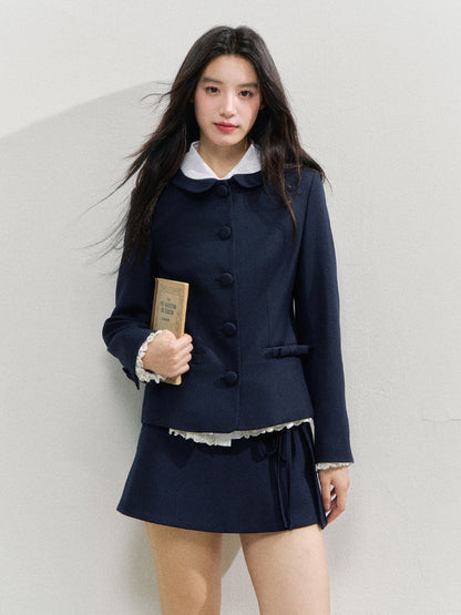 Navy Blue College-style Suit - CHINASQUAD